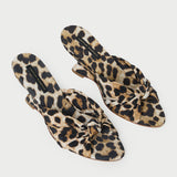 Loeffler Randall - Marsy Leopard Silk Knot Wedge