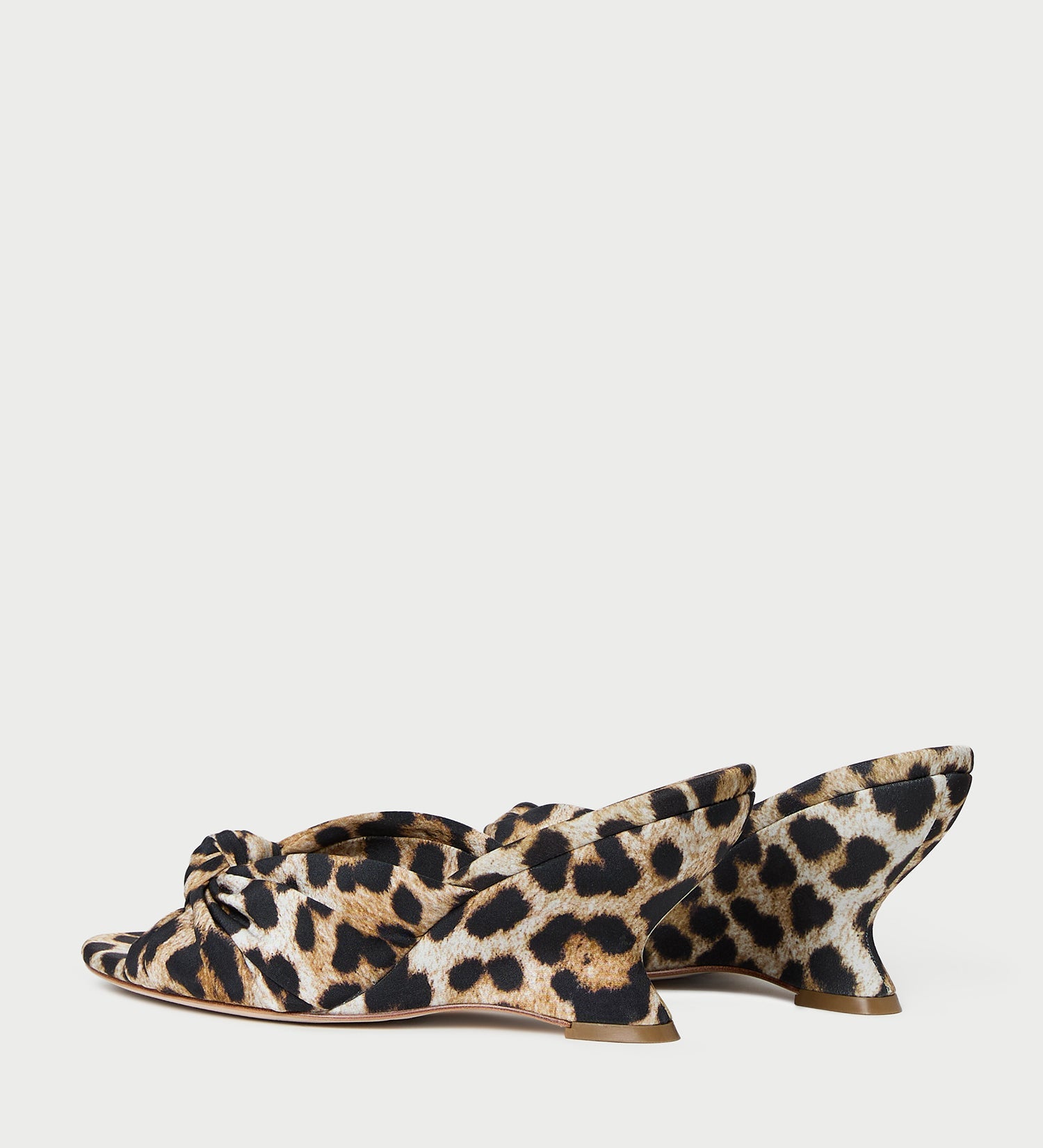 Loeffler Randall - Marsy Leopard Silk Knot Wedge