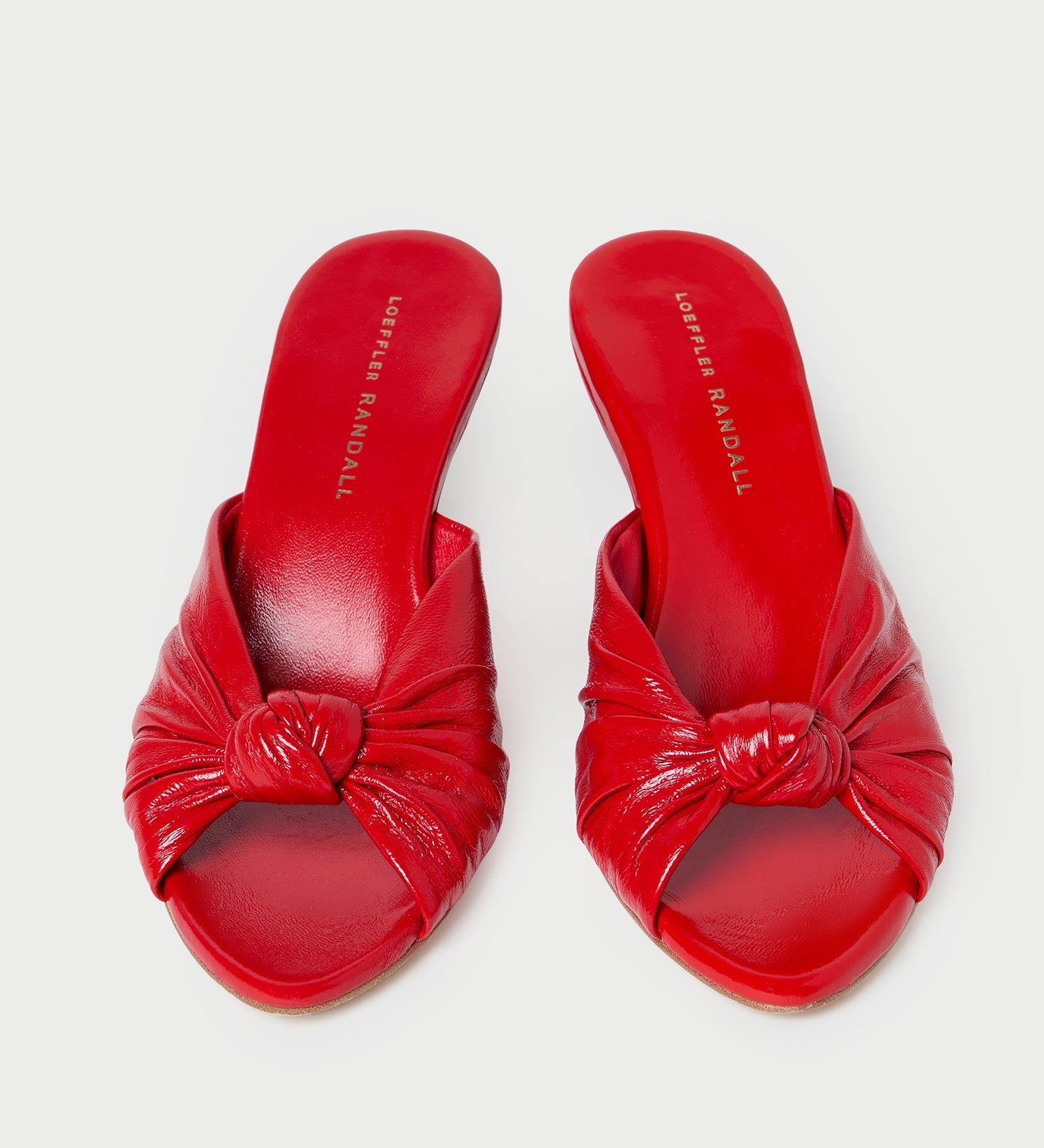 Loeffler Randall - Marsy Red Leather Knot Wedge
