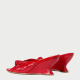 Loeffler Randall - Marsy Red Leather Knot Wedge
