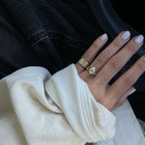 Kinn - Elizabeth Pear Ring Lab Diamond