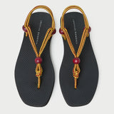 Loeffler Randall - Mika Maroon/Yellow Sport Sandal