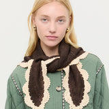 Loeffler Randall - Monty Brown/Cream Knit Bandana