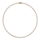 Dorsey - MOSS RIVIÈRE NECKLACE IN 3MM LAB WHITE SAPPHIRE