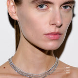 Dorsey - 14K MOSS RIVIÈRE NECKLACE IN 2.5MM LAB DIAMOND
