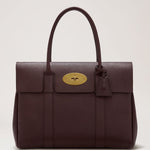 Mulberry Bayswater Oxblood Small Classic Grain — front view