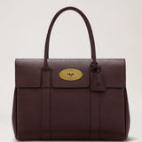 Mulberry Bayswater Oxblood Small Classic Grain — front view