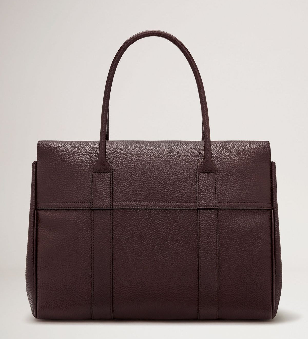 Mulberry Bayswater Oxblood Small Classic Grain — rear view