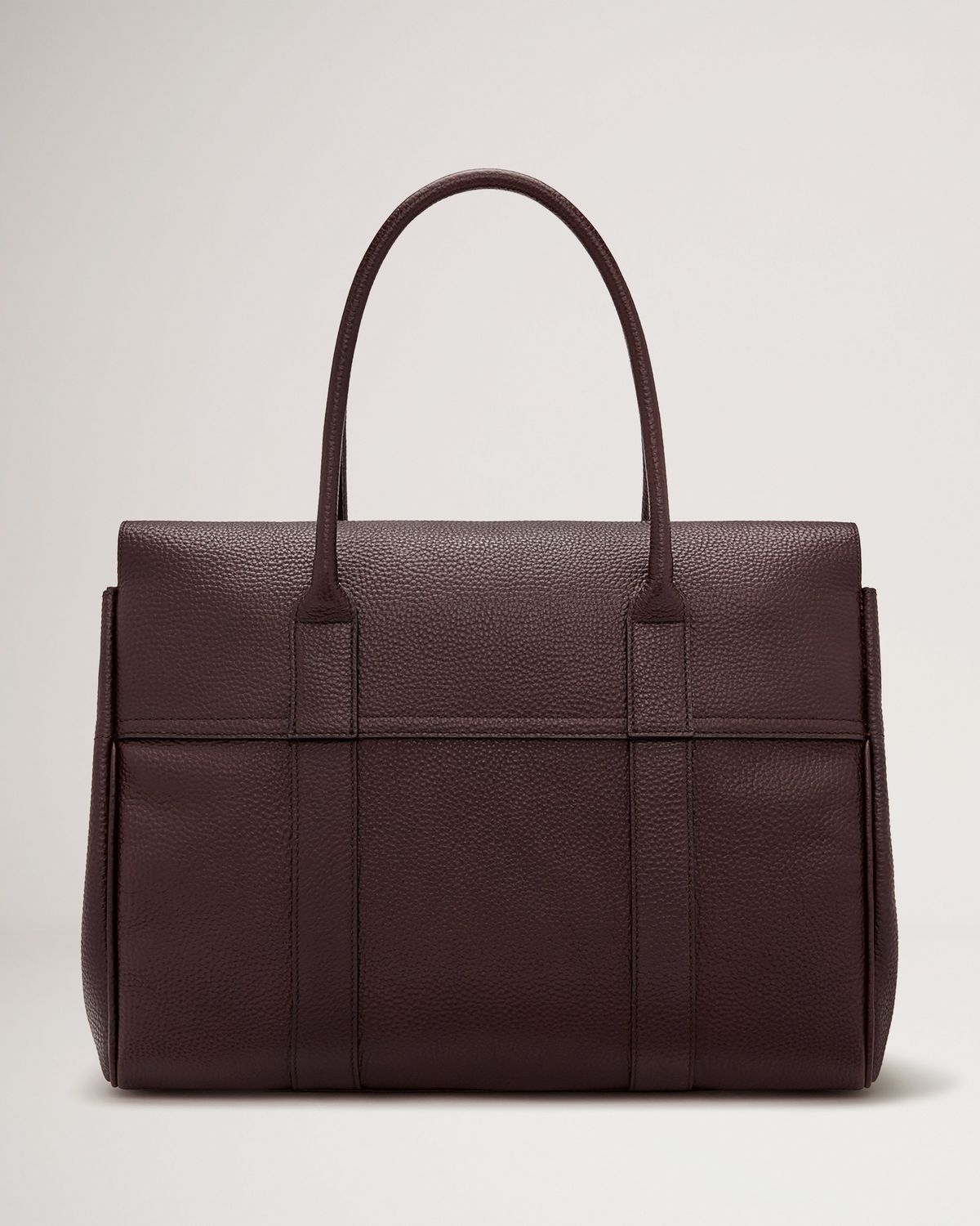 Mulberry Bayswater Oxblood Small Classic Grain — rear view