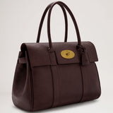 Mulberry Bayswater Oxblood Small Classic Grain — angled view