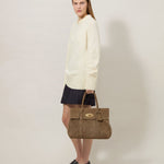 Mulberry - Bayswater Salcombe Sand Suede — worn view