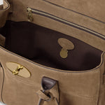 Mulberry - Bayswater Salcombe Sand Suede — open interior
