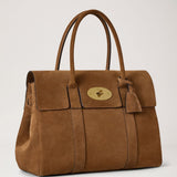 Mulberry - Bayswater Vintage Oak Suede — angled view
