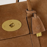 Mulberry - Bayswater Vintage Oak Suede — Postman’s Lock and suede detail