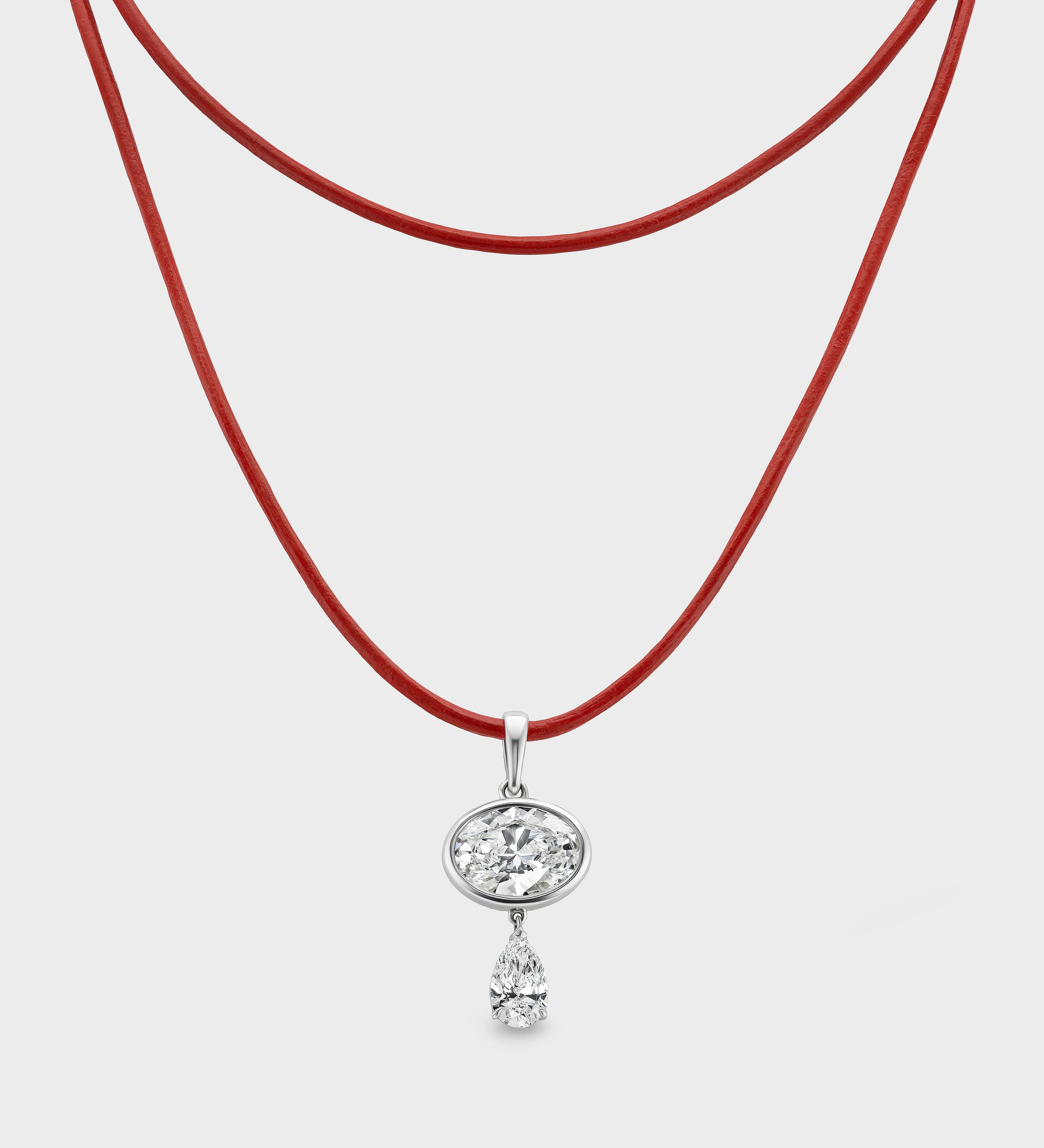Aflalo - Lone Diamond Pendant Necklace