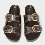 Loeffler Randall - Nell Brown/Butter Two - Band Sandal