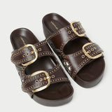 Loeffler Randall - Nell Brown/Butter Two - Band Sandal
