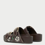 Loeffler Randall - Nell Brown/Butter Two - Band Sandal