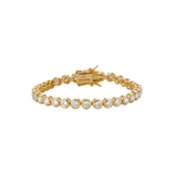 Dorsey - JAMES BEZEL RIVIÈRE BRACELET IN LAB WHITE SAPPHIRE