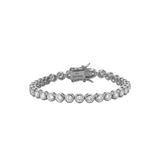 Dorsey - JAMES BEZEL RIVIÈRE BRACELET IN LAB WHITE SAPPHIRE