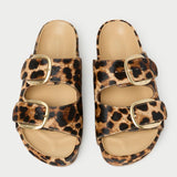 Loeffler Randall - Nico Brown/Leopard Two - Band Sandal