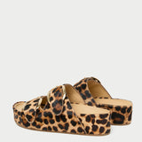 Loeffler Randall - Nico Brown/Leopard Two - Band Sandal