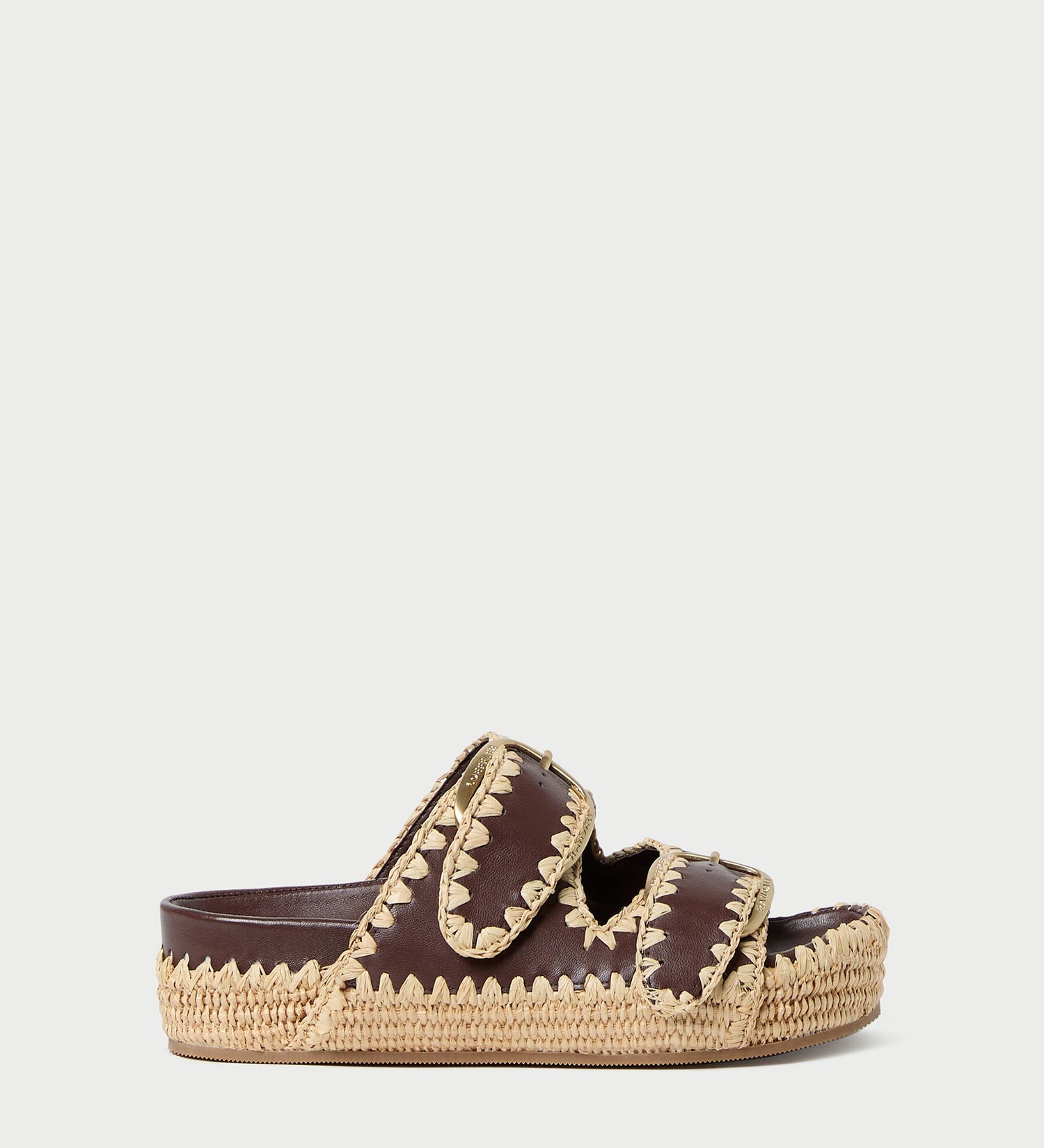 Loeffler Randall - Nico Chocolate/Natural Two - Band Sandal