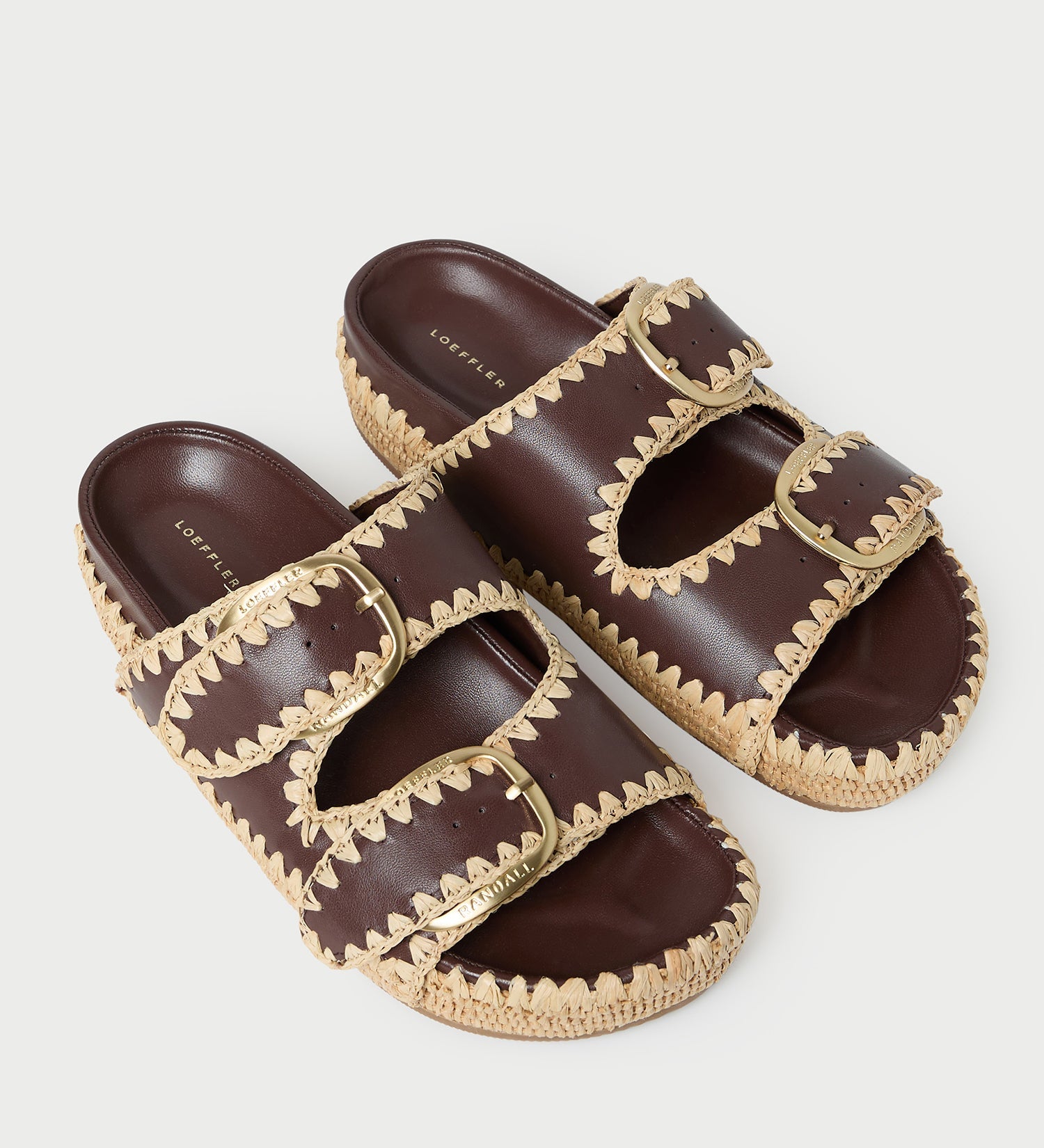 Loeffler Randall - Nico Chocolate/Natural Two - Band Sandal