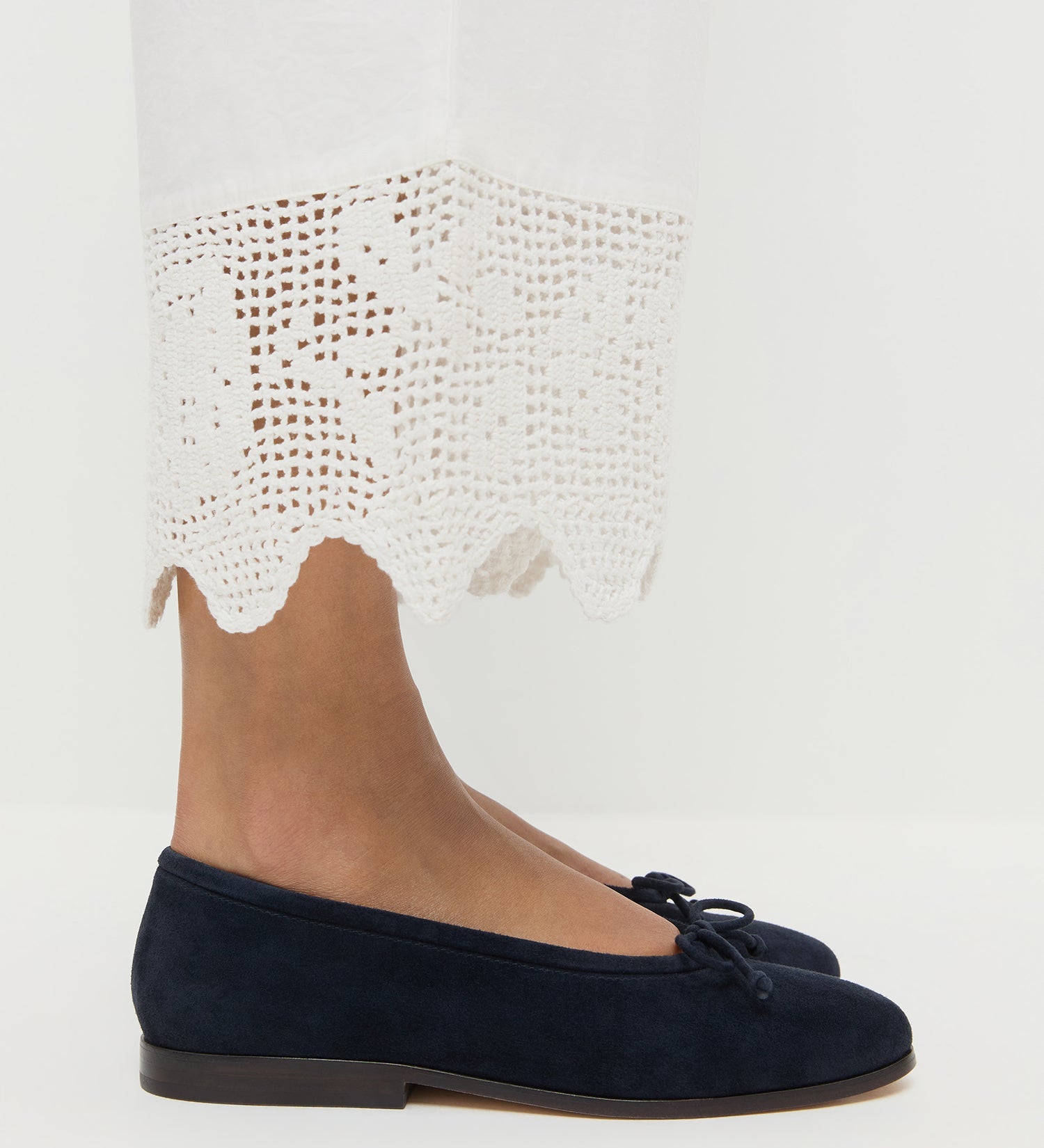 Loeffler Randall - Noelle Navy Suede Ballet Flat