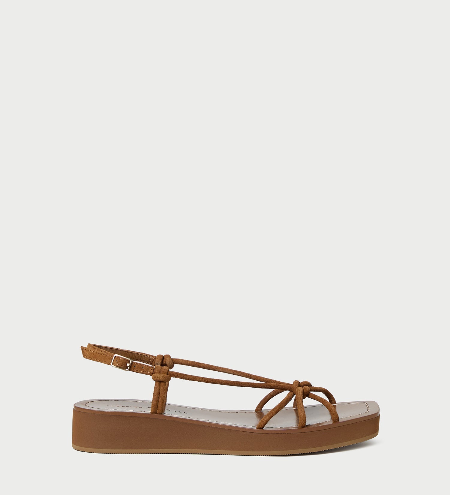 Loeffler Randall - Nomi Cacao Suede Platform Sandal