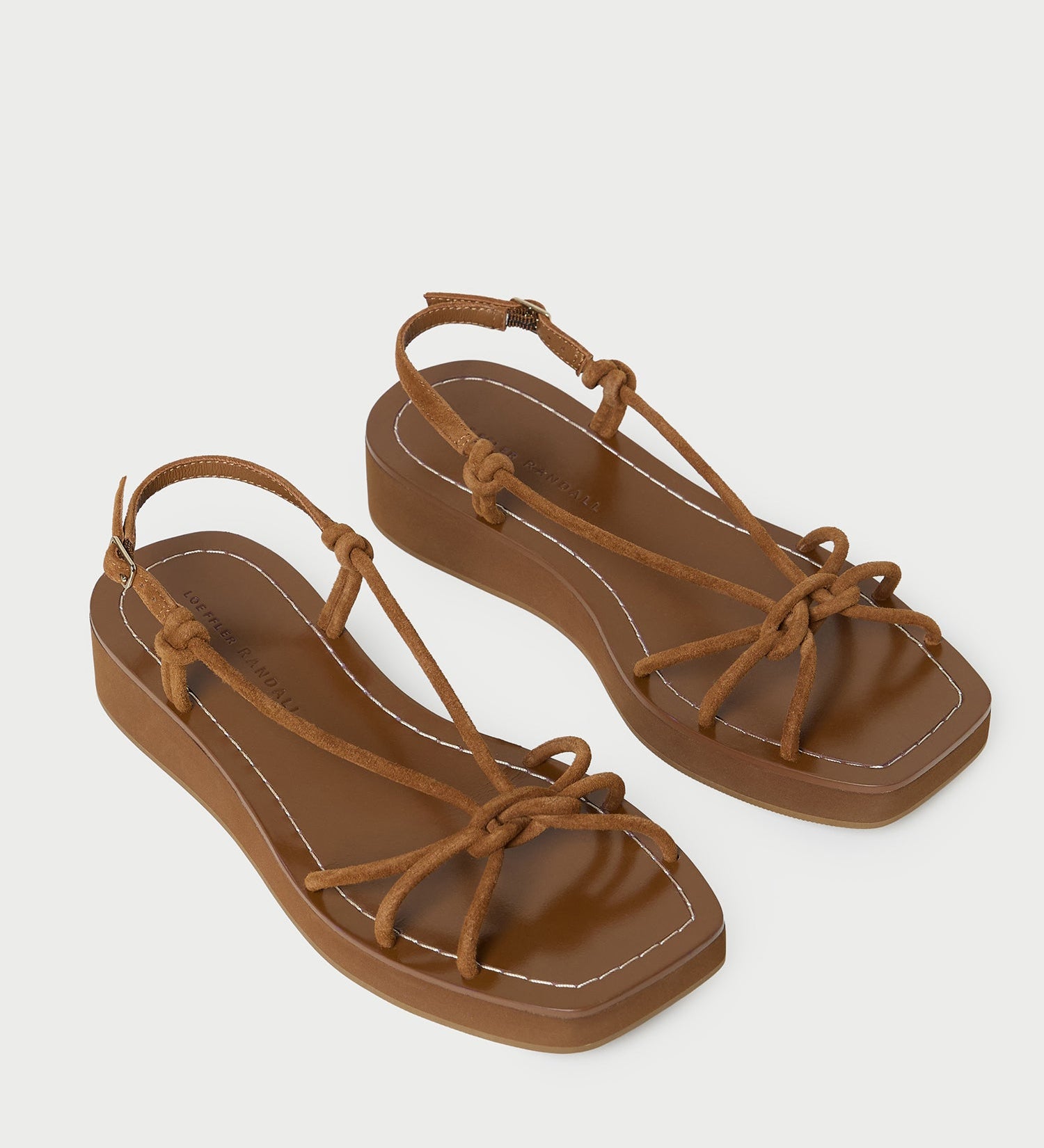 Loeffler Randall - Nomi Cacao Suede Platform Sandal