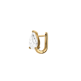 Dorsey - 14K ILLUSION HUGGIE IN PEAR - CUT LAB DIAMOND, 14K YELLOW GOLD