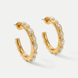 Veronica Beard - Pearl Hoop Earring