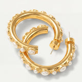 Veronica Beard - Pearl Hoop Earring