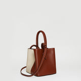 Métier - Vérité Mini Collapsible Tote Bag Smooth Calfskin White Sand Cognac