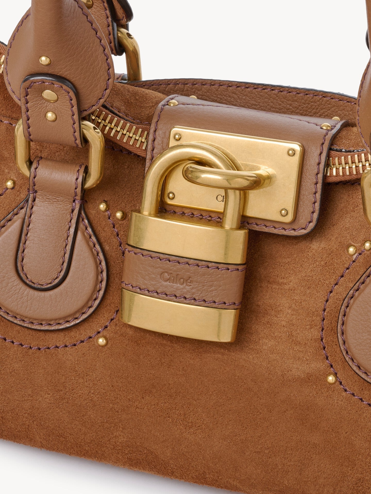 Paddington bag in suede leather