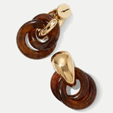 Veronica Beard - Resin Link Drop Hoop Earring