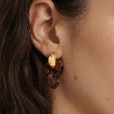 Veronica Beard - Resin Link Drop Hoop Earring