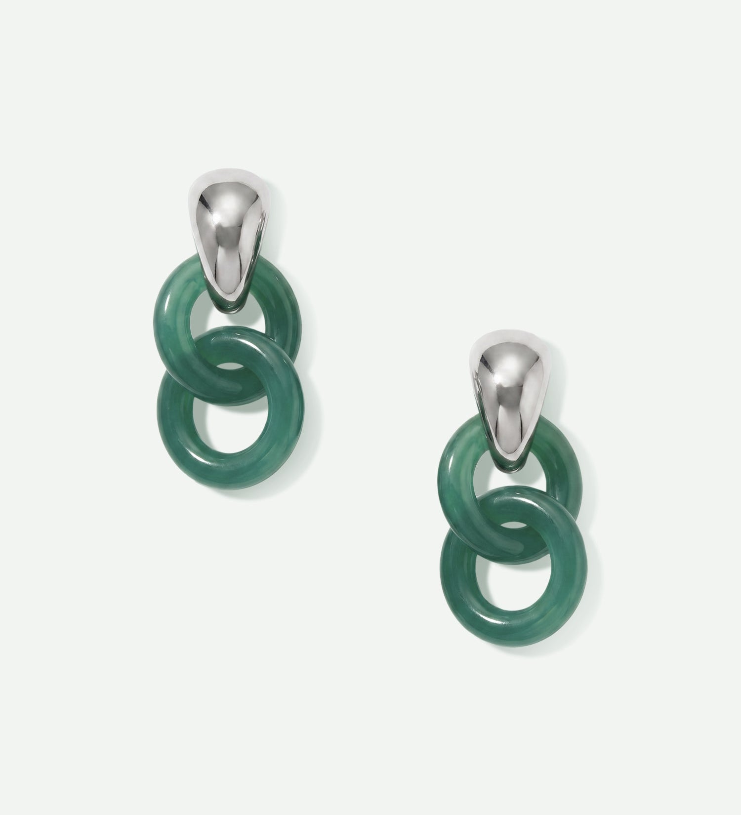 Veronica Beard - Resin Link Drop Hoop Earring