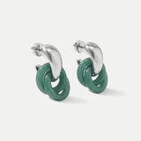 Veronica Beard - Resin Link Drop Hoop Earring