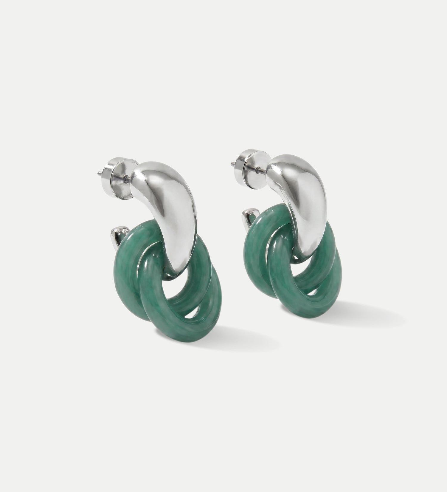 Veronica Beard - Resin Link Drop Hoop Earring