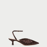 Loeffler Randall - Rio Chocolate Satin Kitten Heel