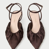 Loeffler Randall - Rio Chocolate Satin Kitten Heel