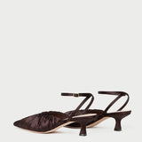 Loeffler Randall - Rio Chocolate Satin Kitten Heel