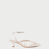 Loeffler Randall - Rio Cream Satin Kitten Heel