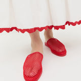 Loeffler Randall - Roni Red Netted Slide