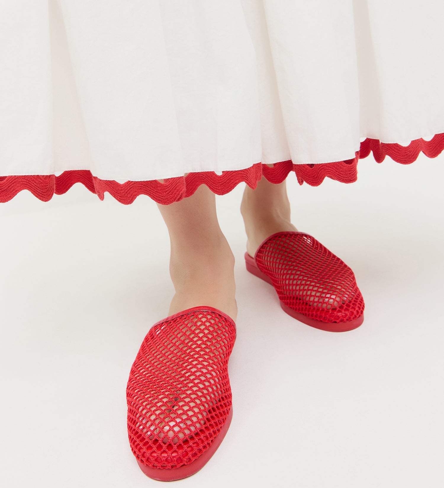 Loeffler Randall - Roni Red Netted Slide