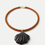 Veronica Beard - Scallop Shell Beaded Necklace