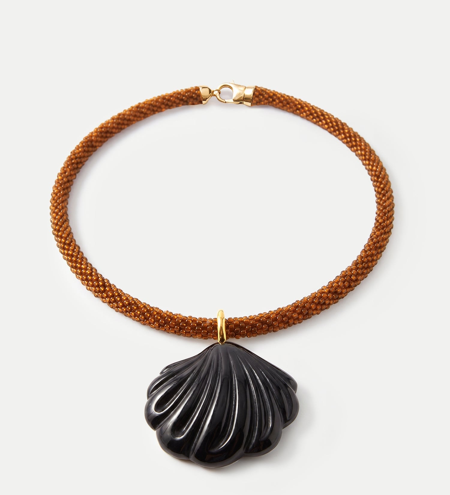 Veronica Beard - Scallop Shell Beaded Necklace