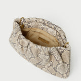 Loeffler Randall - Serena Snake Leather Gathered Clutch